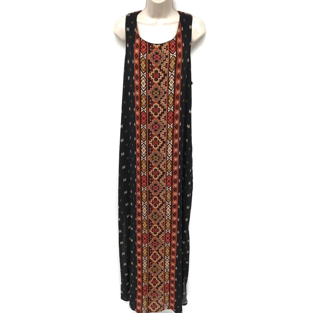 NWT Xhilaration Aztec Print Maxi Dress L